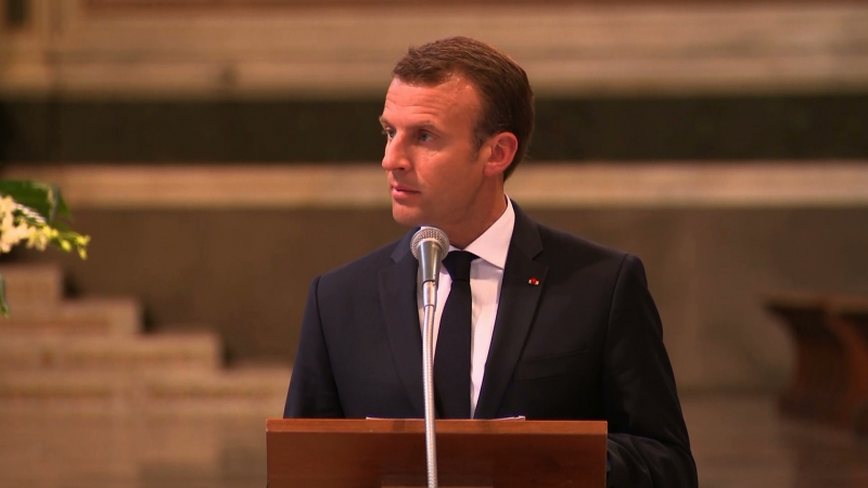 Transcript of the speech of the President of the Republic, Emmanuel Macron, the French community of the Vatican, Italy