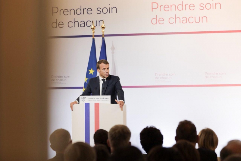 <div> Transcription of the speech on the transformation of the health system "Take care of each" of the President of the Republic, Emmanuel Macron </div>