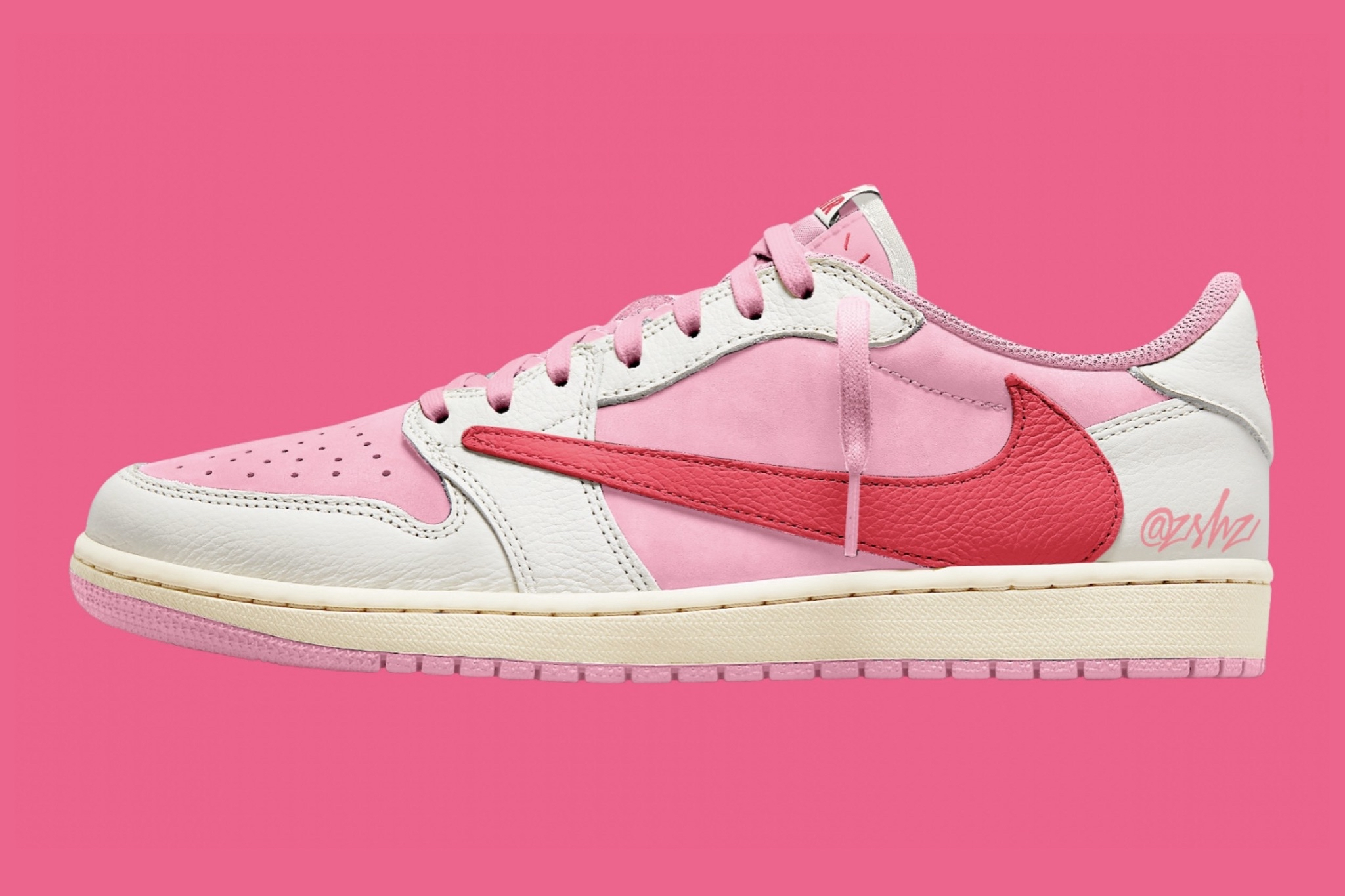 Travis Scott x Air Jordan 1 Low OG SP Muslin Shy Pink