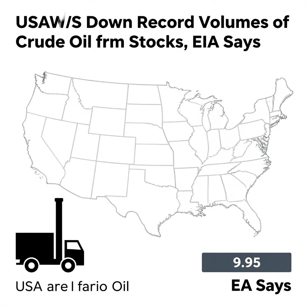 US Draws Down Record Volumes of Crude Oil From Stocks, EIA Says