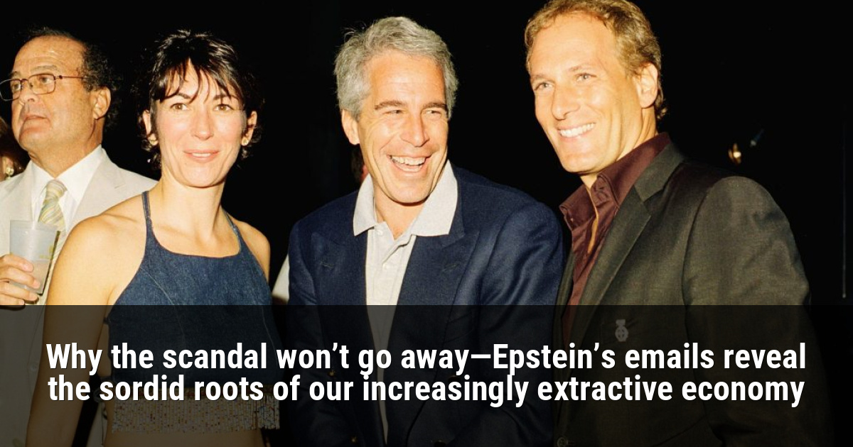 (L-R) Ghislaine Maxwell, Jeffrey Epstein, and musician Michael Bolton pose for a portrait during a party at the Mar-a-Lago club, Palm Beach, Florida, February 12, 2000. Photo by Davidoff Studios/Getty Images