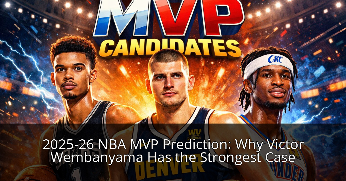 2025-26 NBA MVP prediction