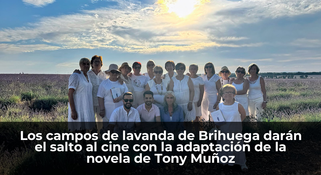 Los campos de lavanda de Brihuega darán el salto al cine con la adaptación de la novela de Tony Muñoz